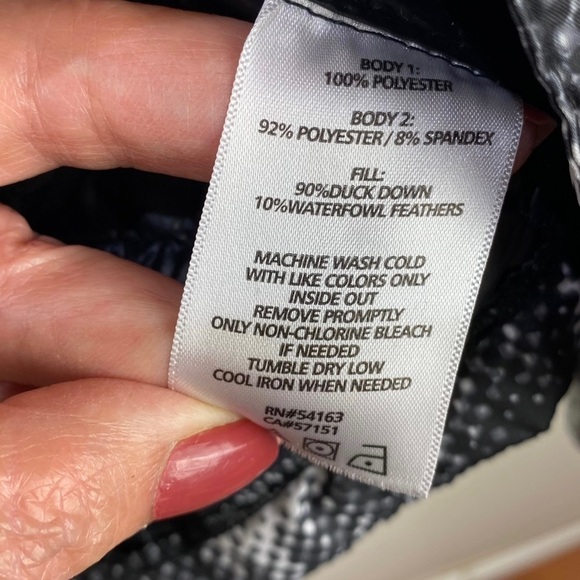 Calvin Klein Performance Jacket Duck Down Puffer Quick Dry Women’s Size S Black - Picture 9 of 12
